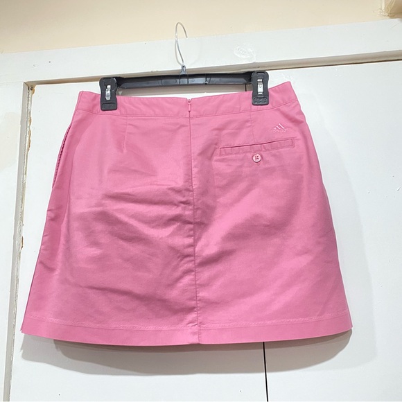 Adidas Skort Sz 6 Barbie Pink STRETCH Golf Skirt Tennis Activewear Shorts FLAW - Picture 2 of 10